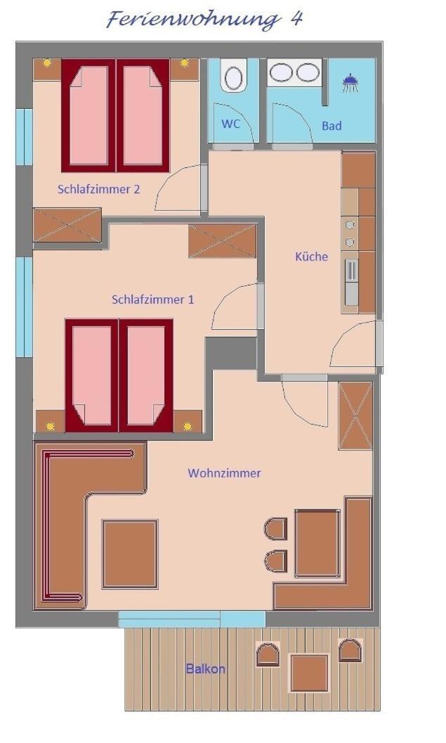 Apartamento Haus Schennach Mayrhofen Habitación foto